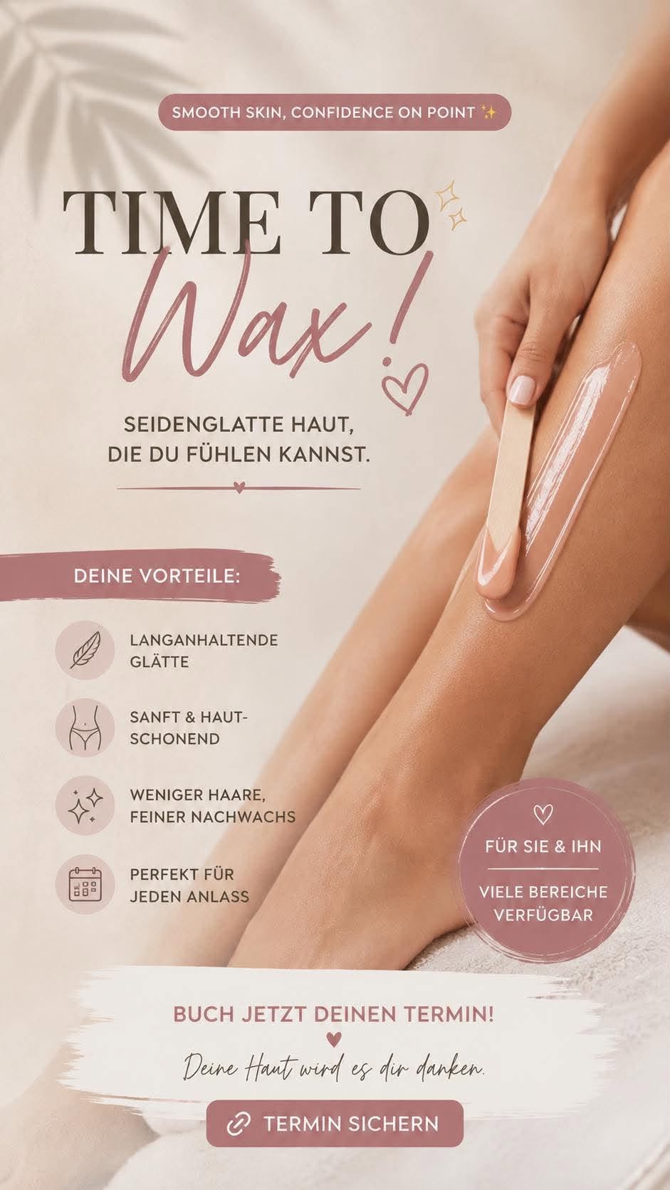 Flyer von Fati's Beauty & Wax: Time to Wax: seidenglatte Haut, die du fühlen kannst